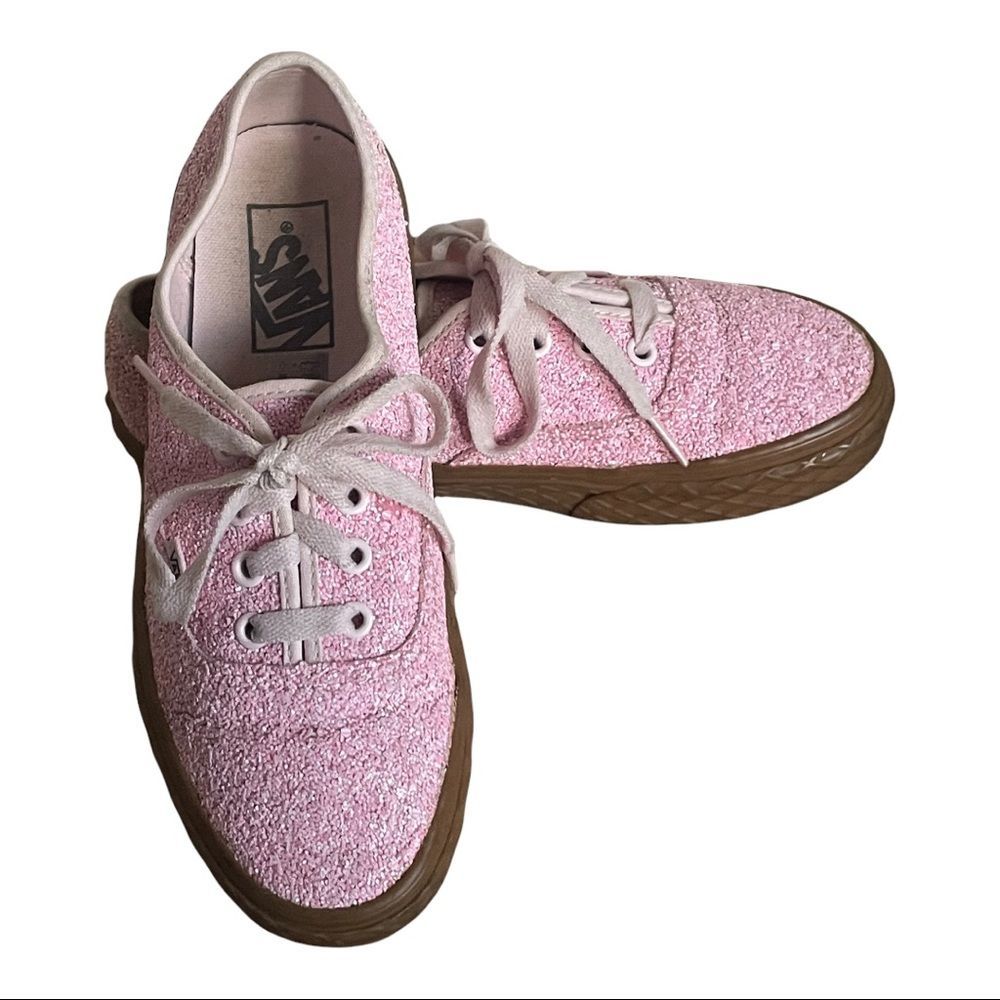 Vans Authentic Pink Glitter Ice Cream Cone Gum Limited Edition Sneakers